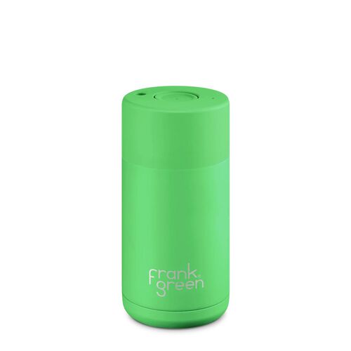 frank green 12oz Ceramic Reusable Cup with Push Button Lid